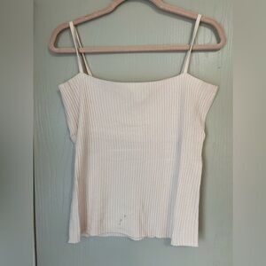 Banana Republic Baby Pink Cashmere Strap Tank Top, Large